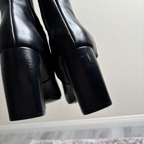 Zara Limited Edition Maxi Bucks Leather Boots - Picture 7 of 13